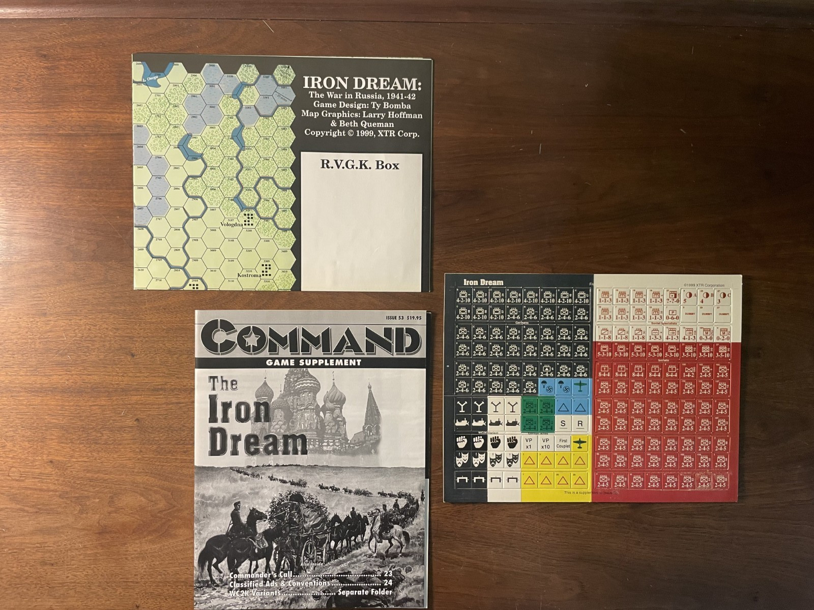 LOT OF 5 Command Magazine Games Issues #50, #51, #52, #53, #54 UNPUNCHED, No Mag