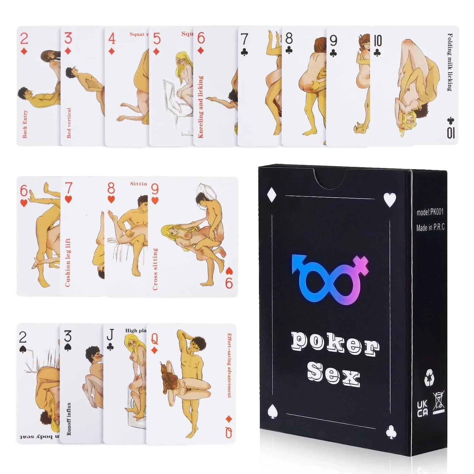 Sex Games Fun Poker Cards Adults Game Sex Position Card Games for Couples