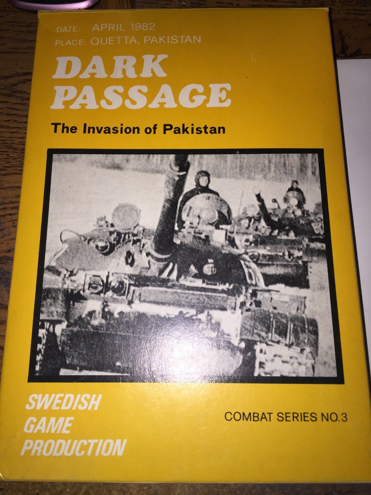DARK PASSAGE THE INVASION OF PAKISTAN – SWEDISH GAME PRODUCTION – RARE UNPUNCHED