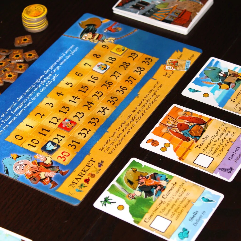 Ahoy Board Game | A game of seafaring & smuggling for 2-4 players