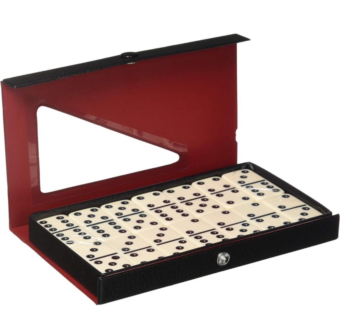 CHH Double 6 Profesional Sized Dominoes with Spinner – Ivory Set of 28