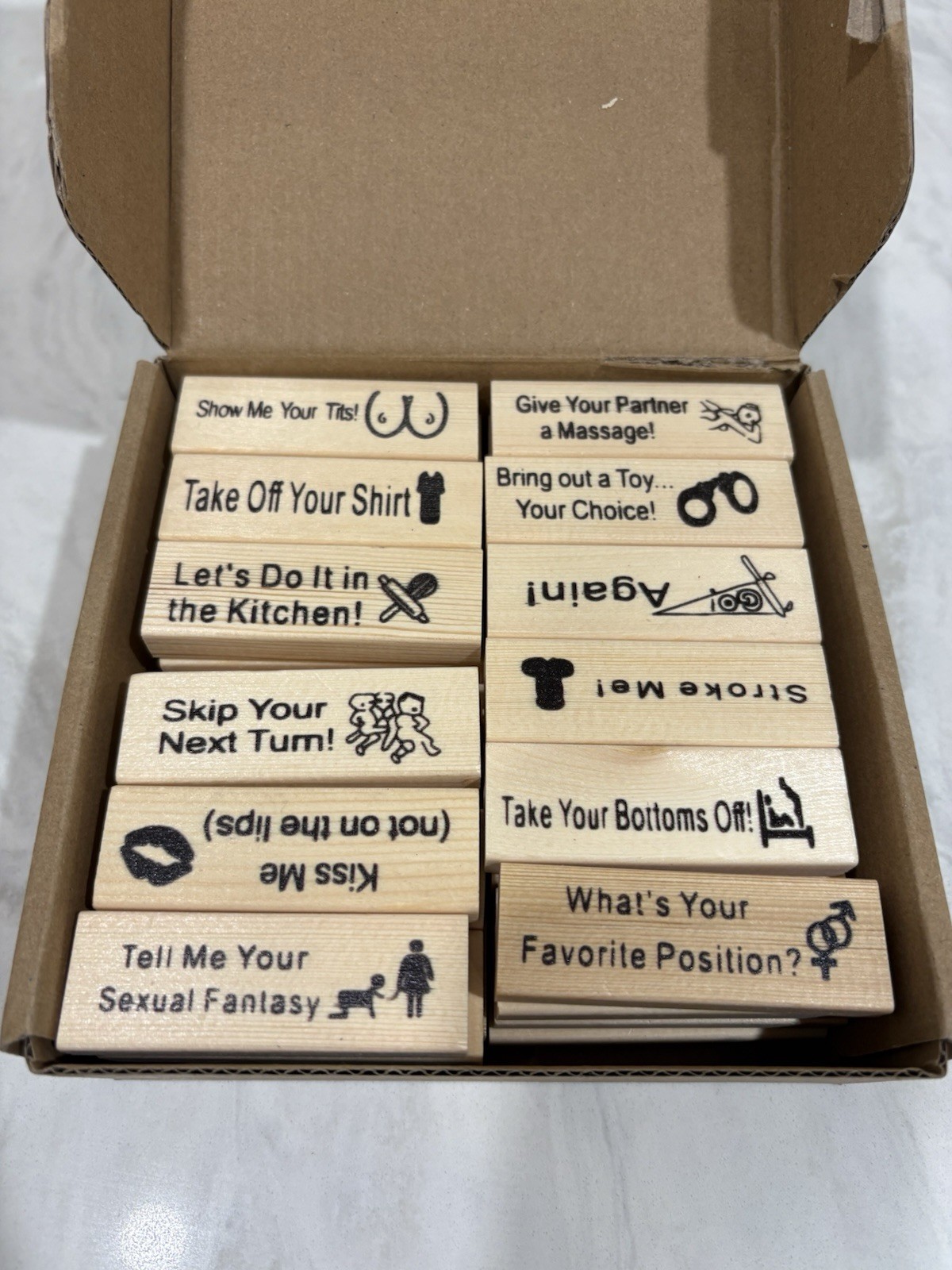 Lust Tower,48Pcs Super Naughty Block Tower Game,Fun Date Night Activiti…