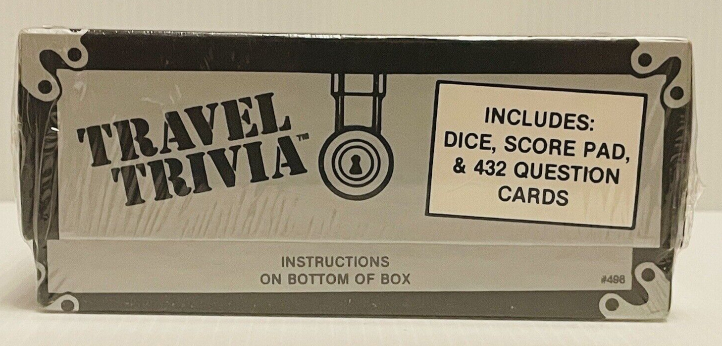 Travel Trivia Game Question Cards Sports Geography Arts Food History #498