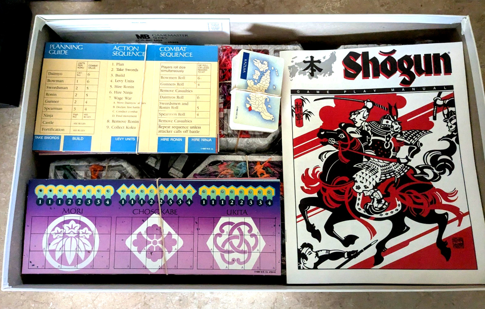 Milton Bradley SHOGUN Board Game Gamemaster Series 1986 FAST SHIPPING