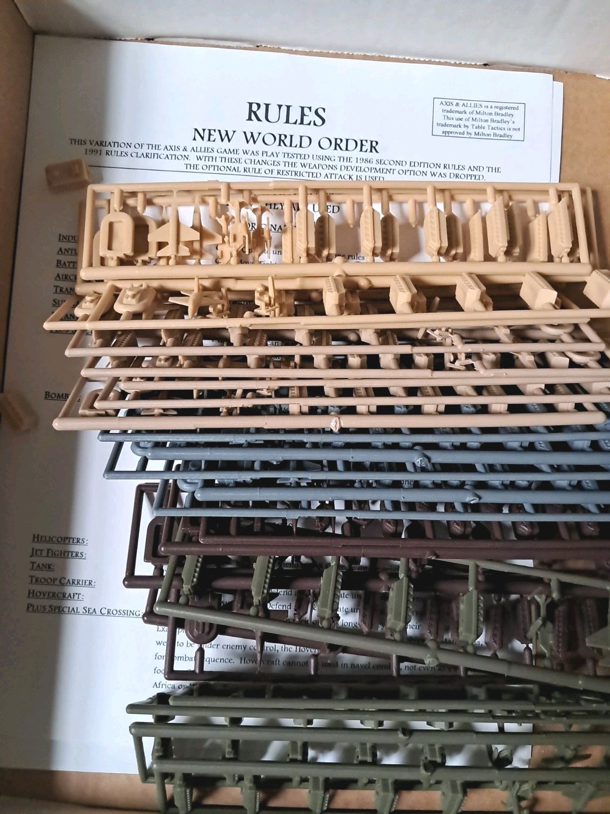 New Table Tactics N342 Axis & Allies Expansion New World Order 200 Pcs T
