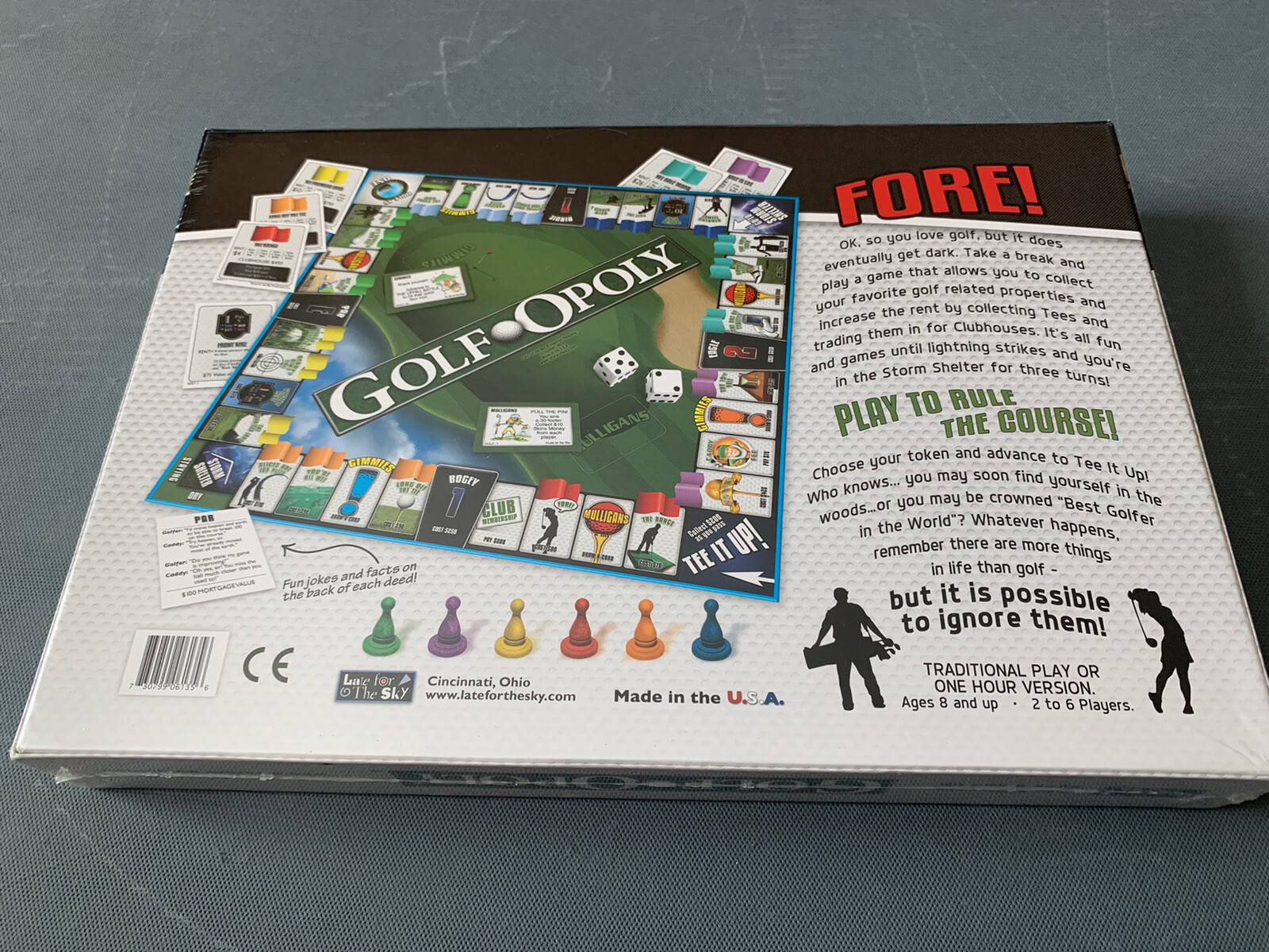 Golfopoly Board Game – Factory Sealed Brand New ~ Ages 8 and Up ~ 2 to 6 Players