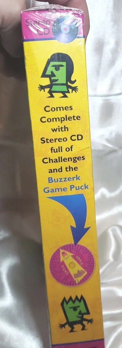 Buzzerk the Outrageous Adult Drinking Game Sealed 2001 CD Disc and Puck