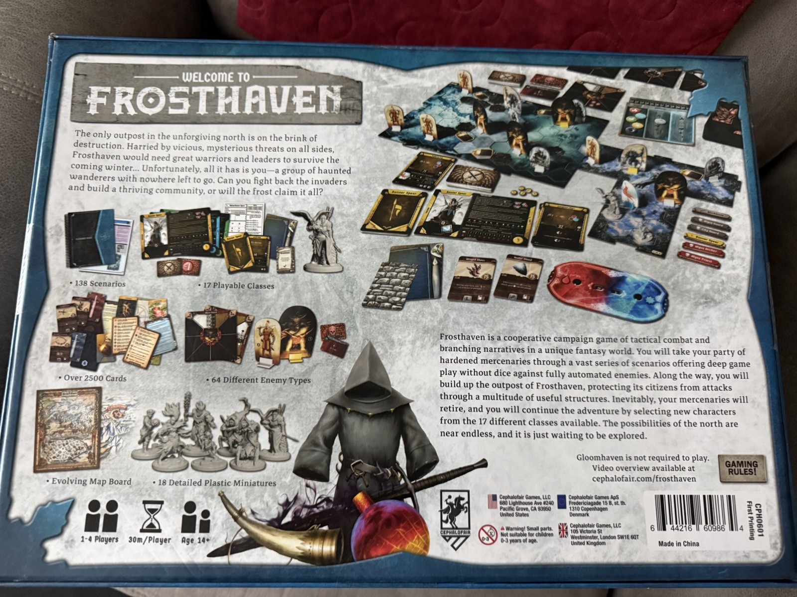 Cephalofair Games Frosthaven Complete Fantasy Board Game, 1-4 Players, Ages 14+