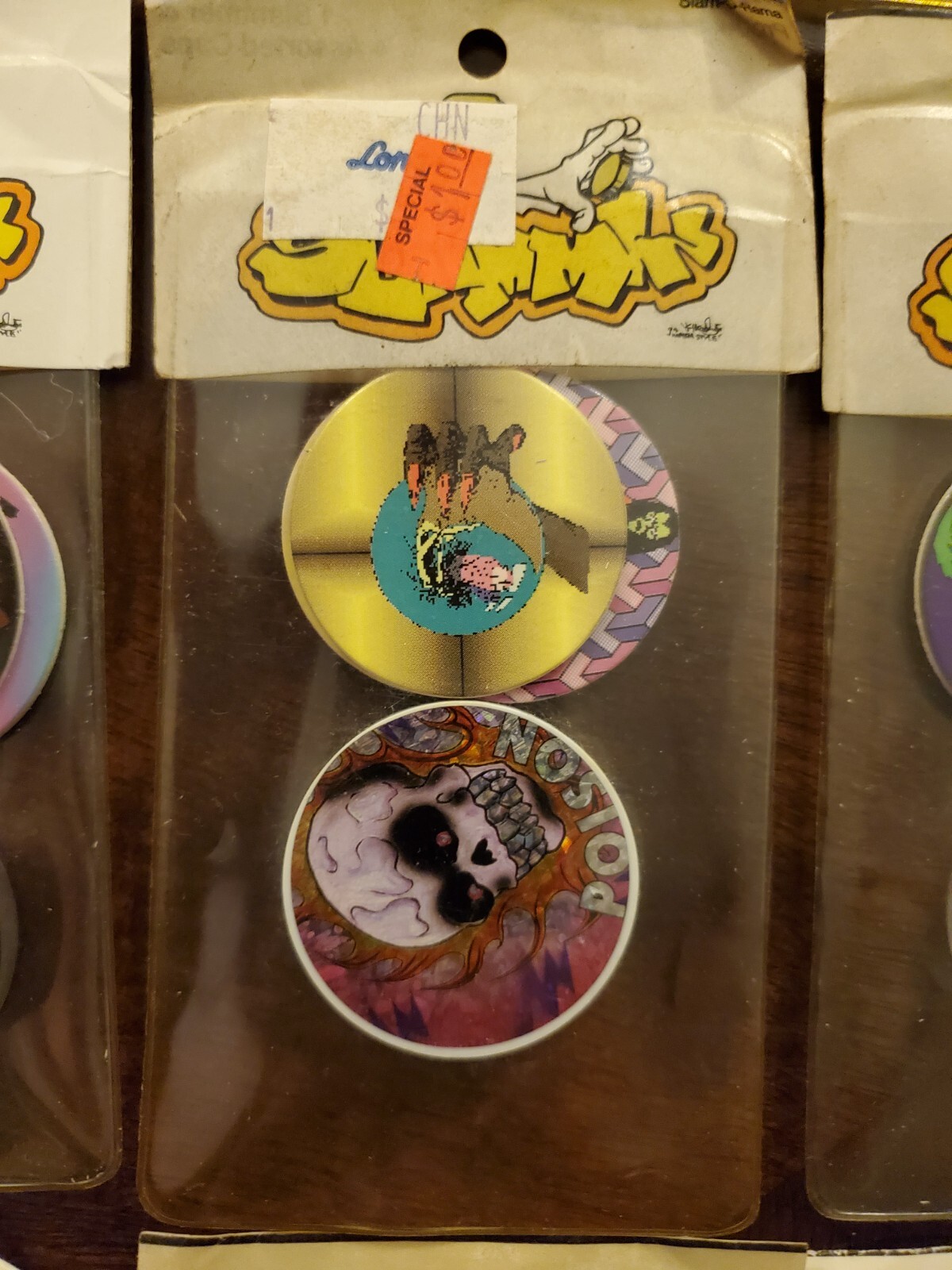 1 Pack of Vintage Pogs with Vintage Slammer – Very Rare 90s Pogs
