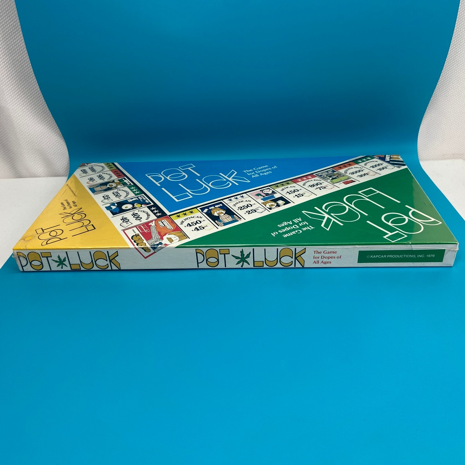 Vintage Rare POT LUCK Board Game 1979 Kapcar Monopoly Cannabis Weed NEW SEALED!!