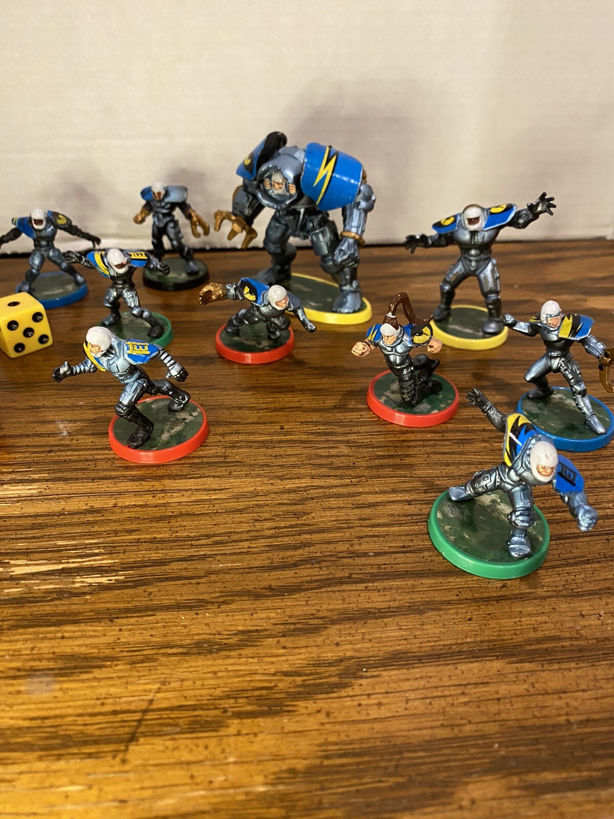 Milton 2003 BATTLE BALL The Future Football Game Pieces Figures, Dice, Tokens