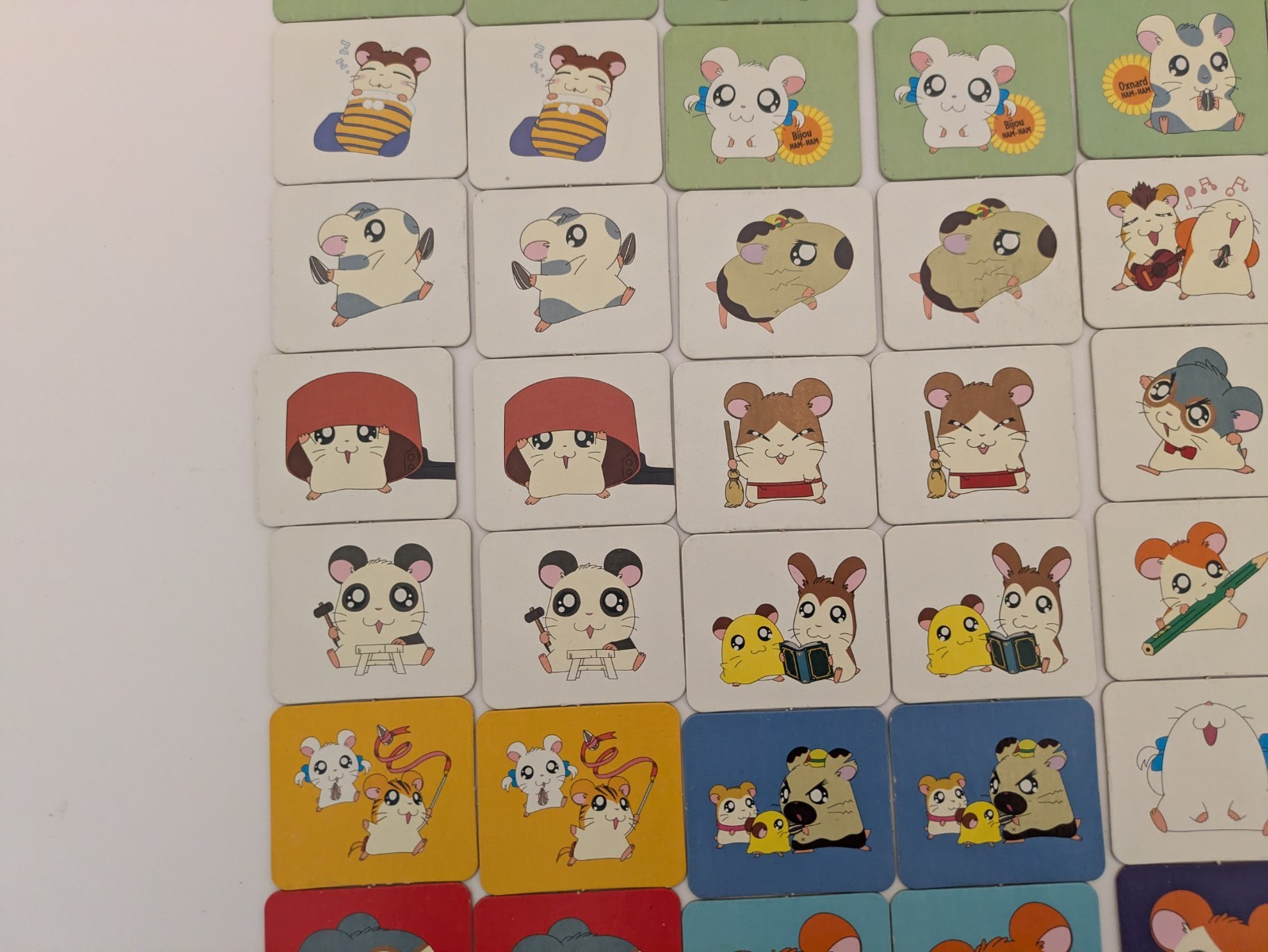 Hamtaro Memory Game COMPLETE Milton Bradley MB Hasbro 72 Cards 2002 Anime