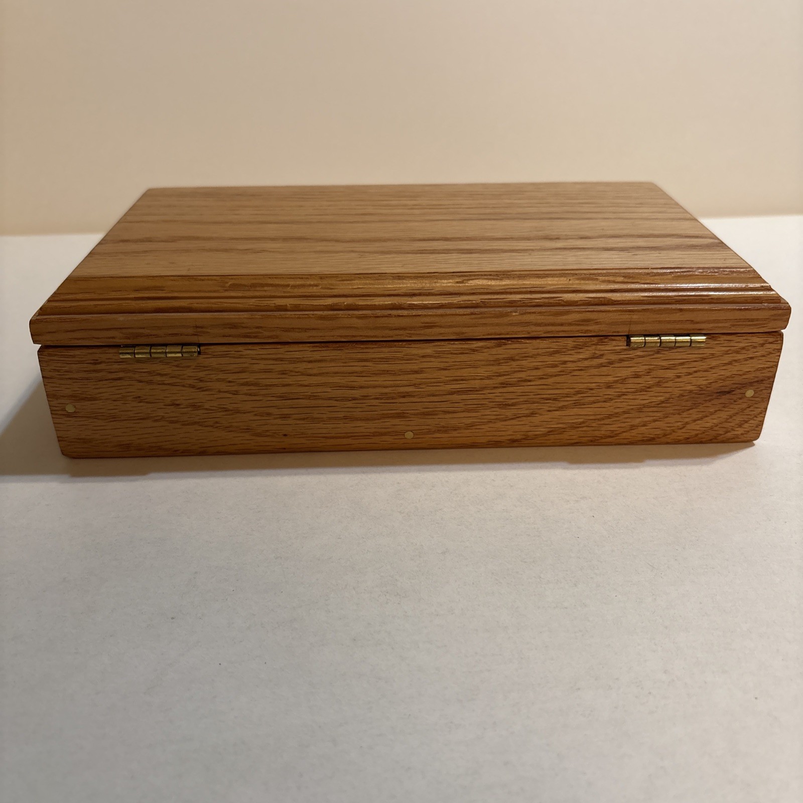 Dominoes RARE Thick White Beveled w/ Blue Dots In Heavy Wood Box 2 Spare Blanks