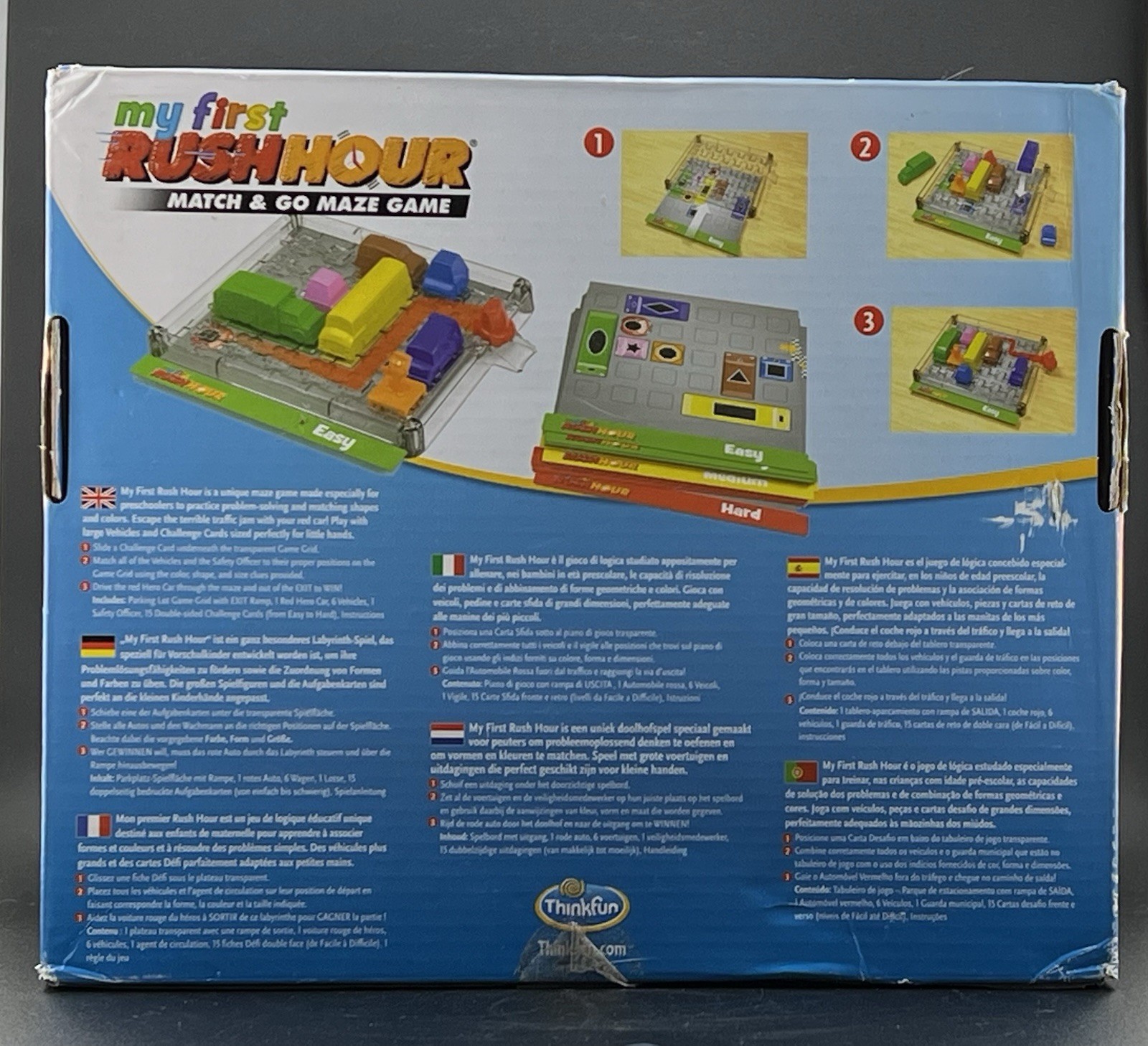My First Rush Hour Match & Go Maze Game By Think Fun Children Age 3 Years.