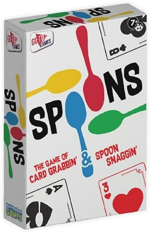 Spoons Games, Card Games for Kids – Deck of Cards, 3-5 Multi-Player Card Game…
