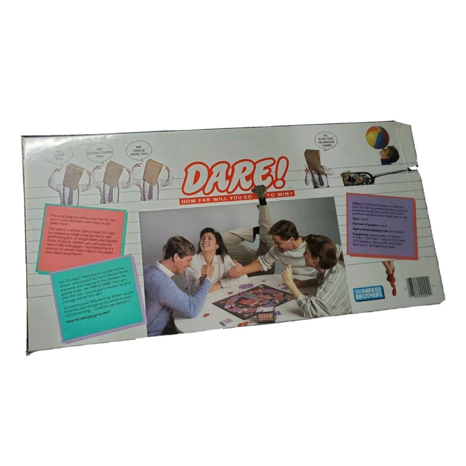 Board Game DARE! Adult Double Triple Dare You Parker Brothers No 0092 1988