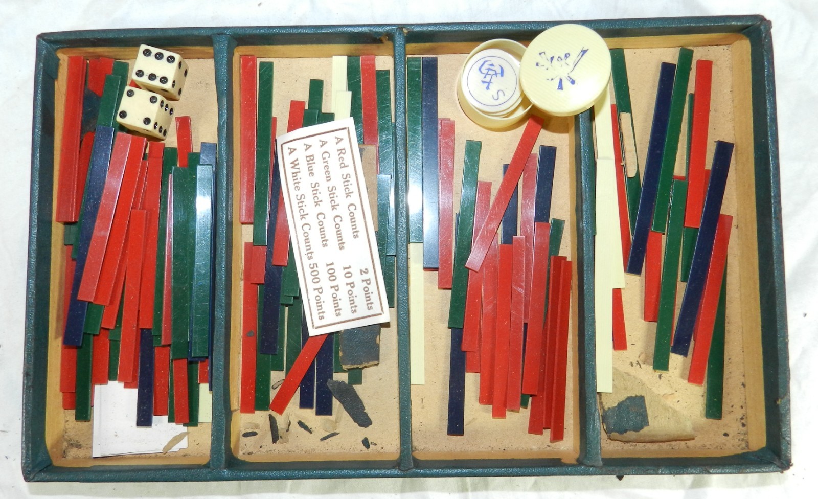 Vintage 1923 Piroxloid Products Game of Mandarins – Early Mah Jong Game