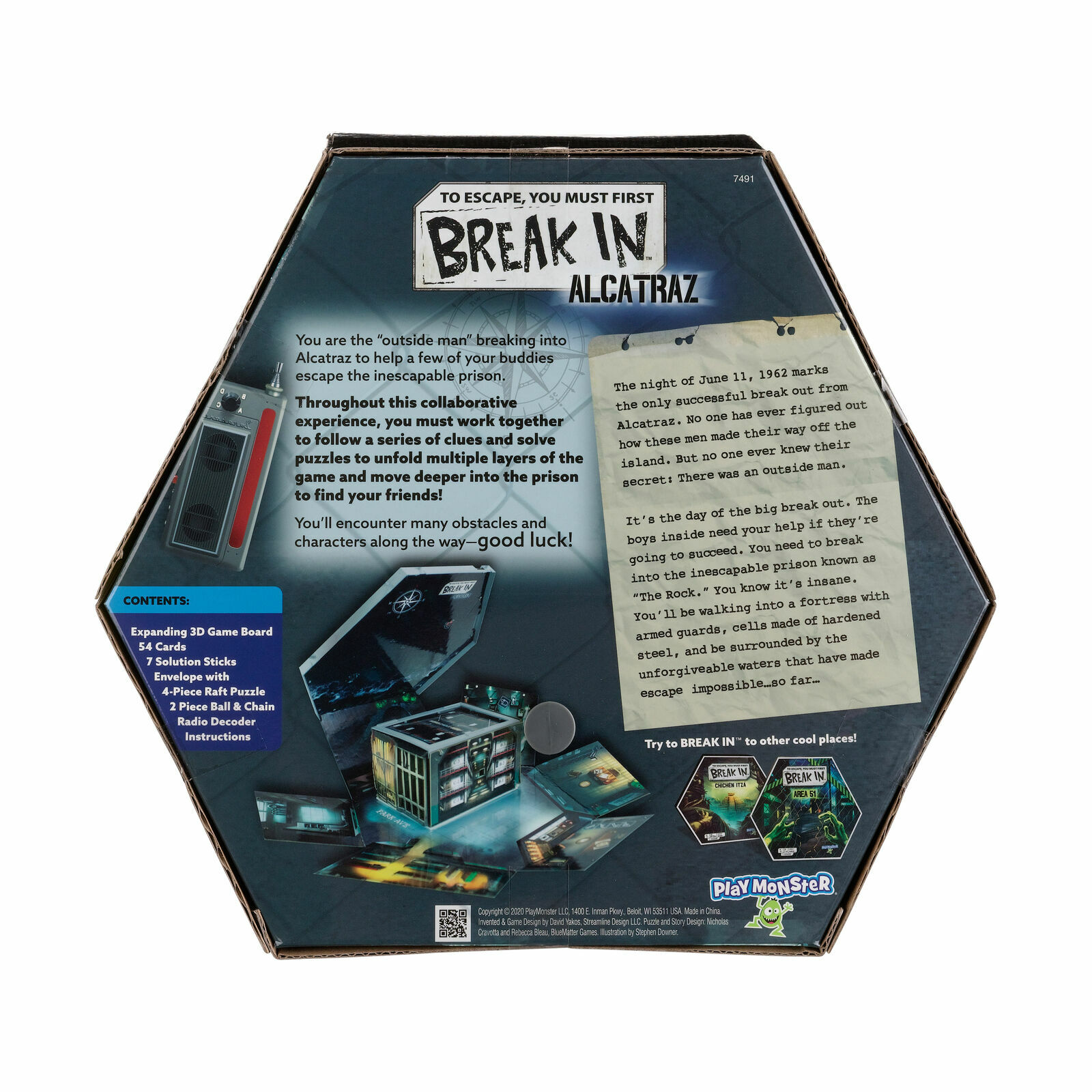 PlayMonster Break In – Alcatraz – Ages 10+ | 1-6 players NEW
