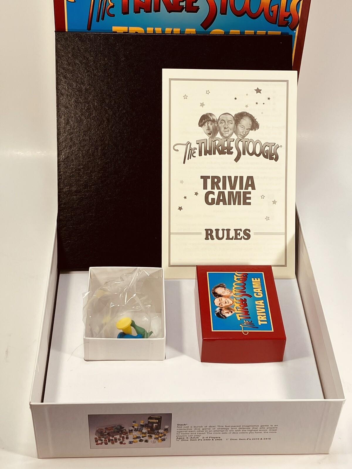 The Official Three Stooges Trivia Game 2000 By Talicor Mo Larry Curly Nyuk Nyuk