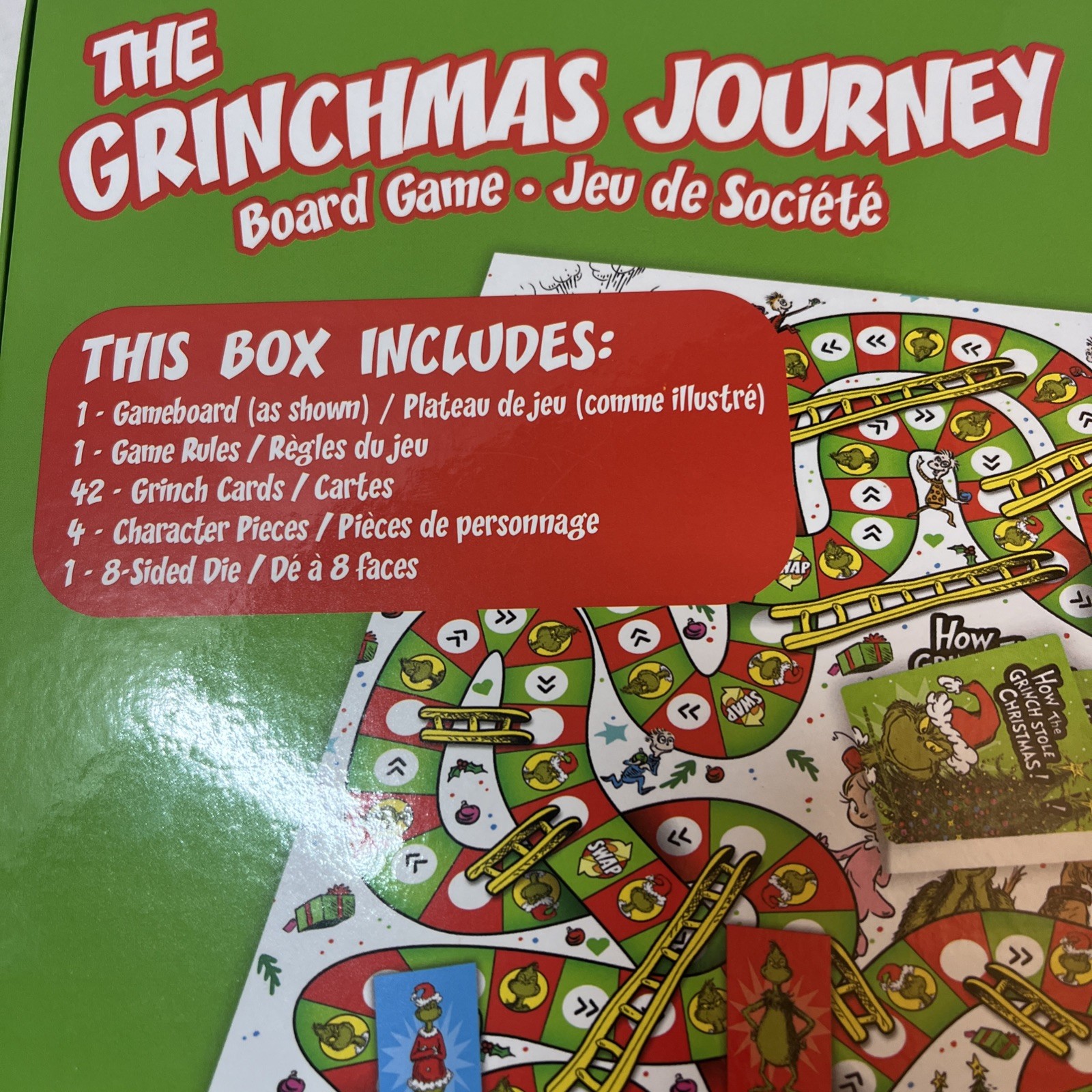 The Grinchmas Journey Board Game New in Box by Aquarius 8+ Years 2-4 Players