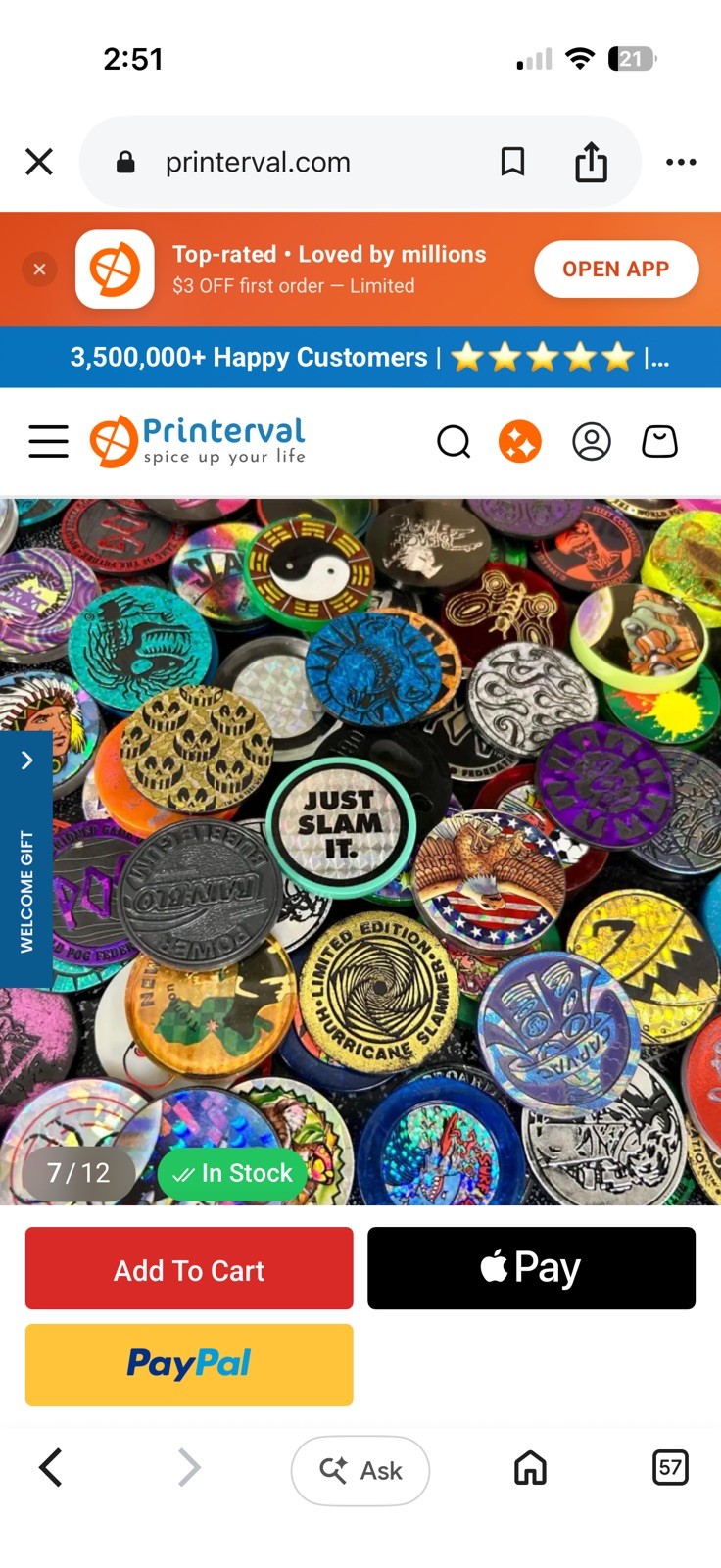 90s POGs – Set Of 50 w Container, Two Metal & Plastic Slammers