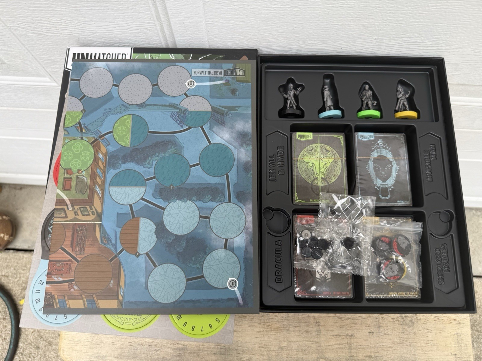 Unmatched – Cobble And Fog – 100% Complete – Board Game – Open Box -Unused Card