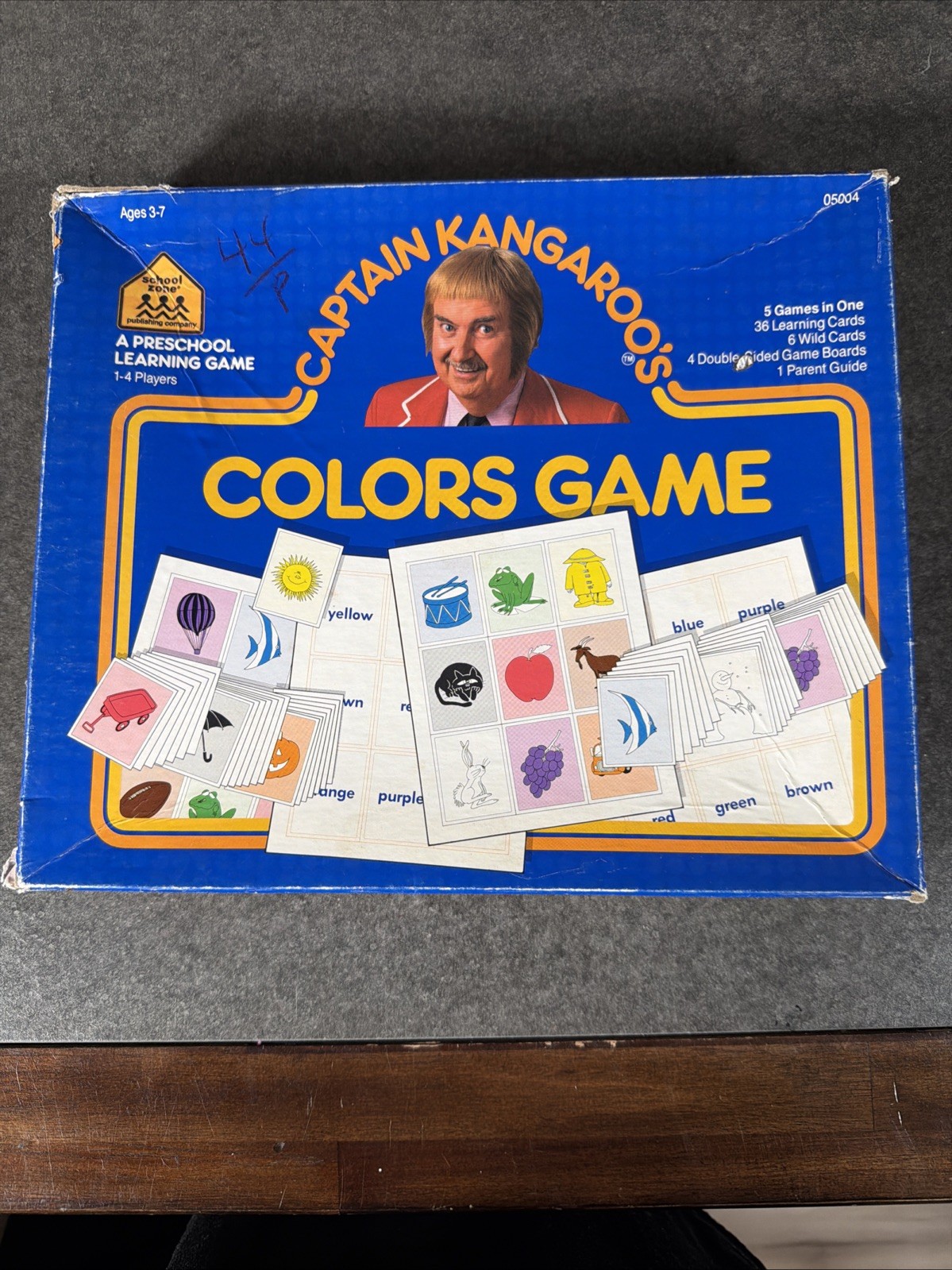 Vintage 1987 Captain Kangaroo’s Colors Game Preschool Learning Game Complete