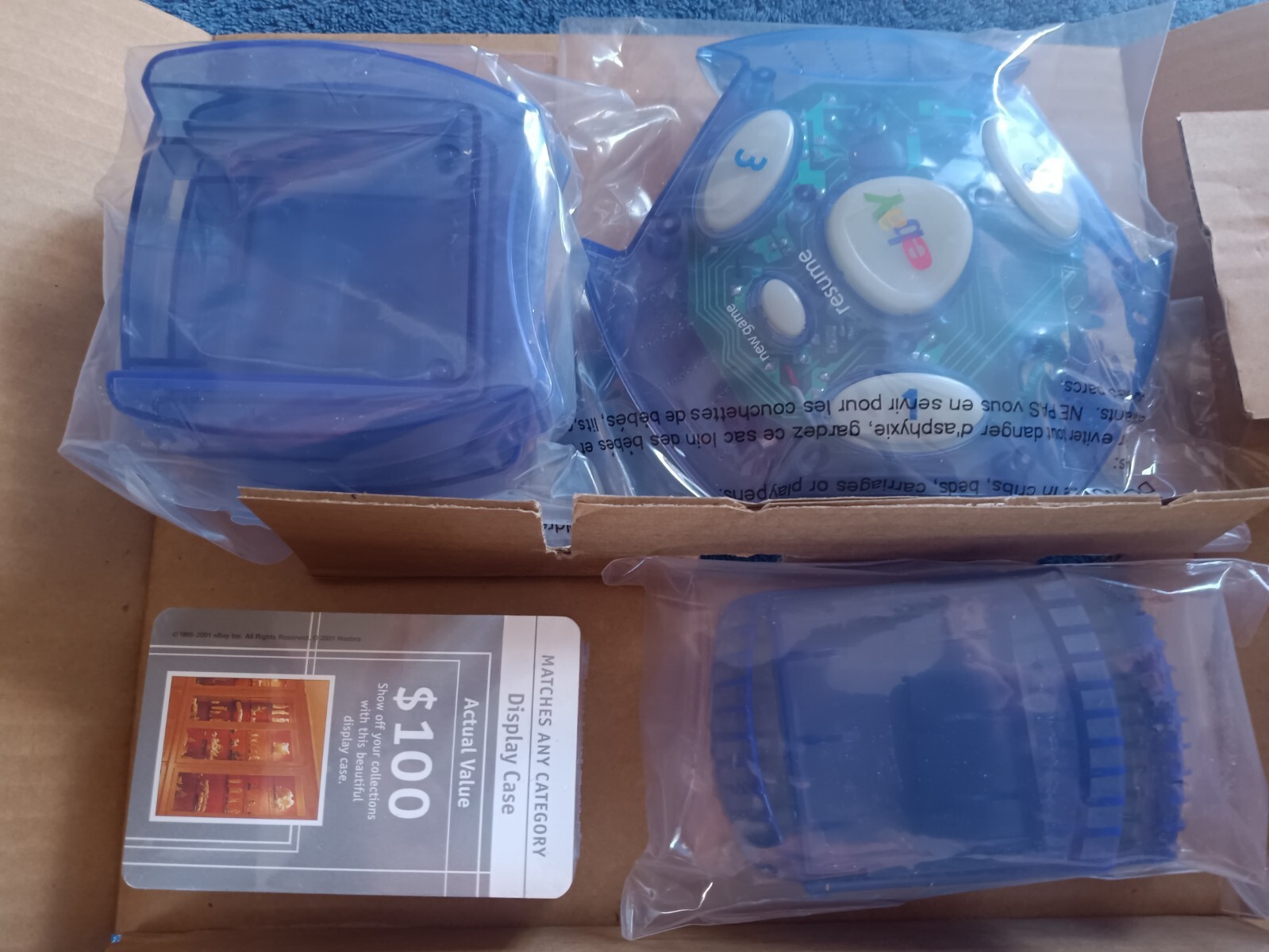Vintage 2001 EBay Auction Electronic Talking Board Game Hasbro Unused Complete
