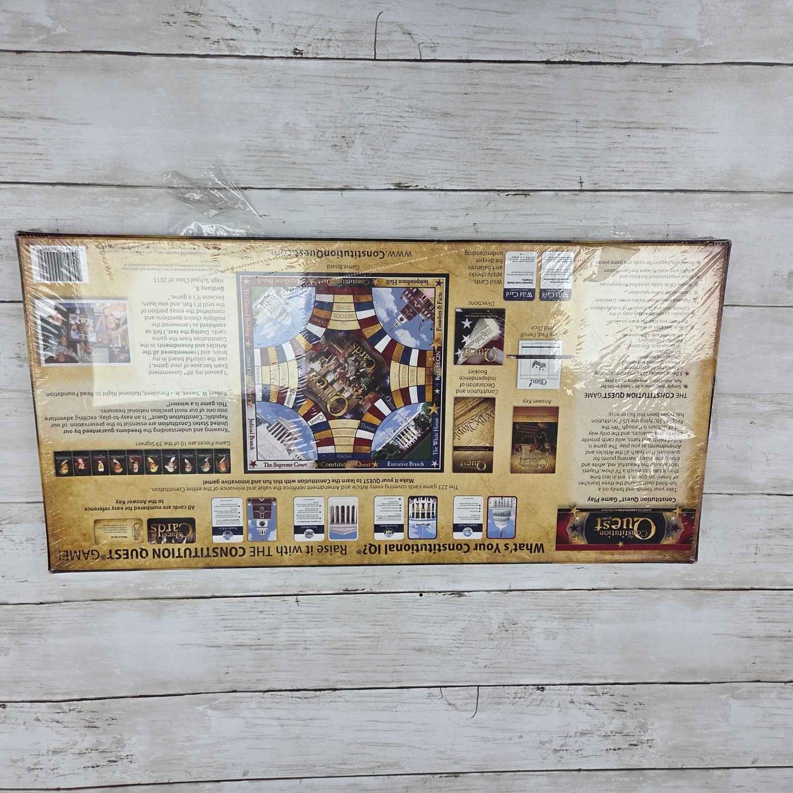 Cognitive Square The Constitution Quest Game Board Game New