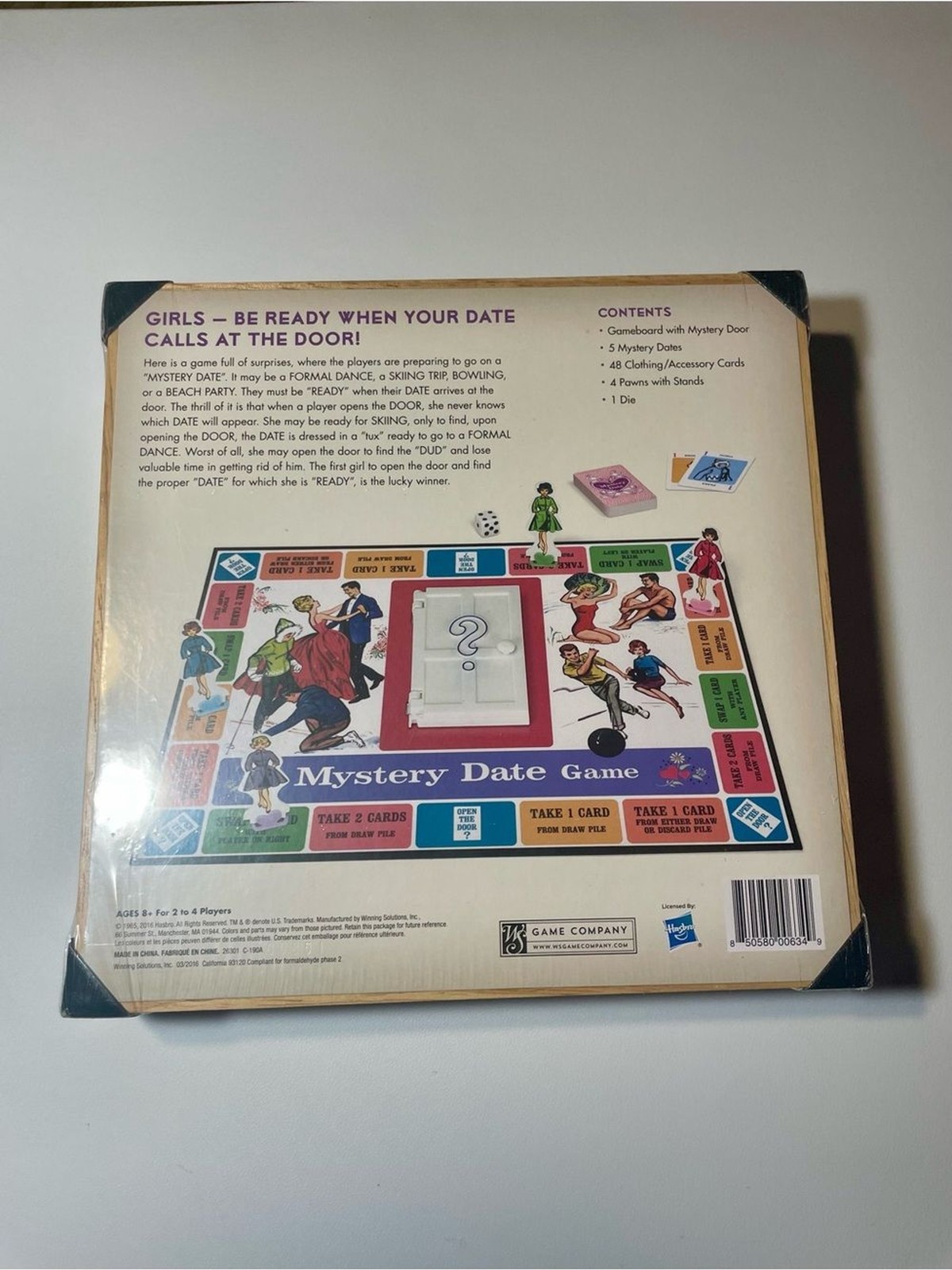 New & sealed retro Mystery Date Nostalgia Edition board game in wooden cabinet!
