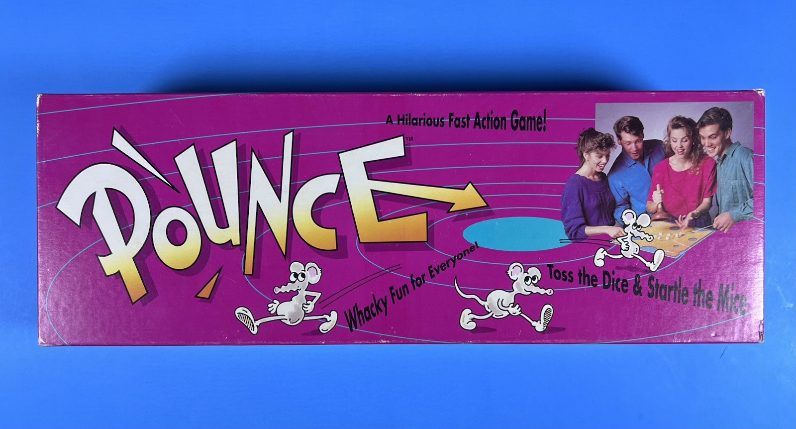 Vintage Pounce Board Game 1991 Talicor Plunger Mice Very Clean Incomplete Set