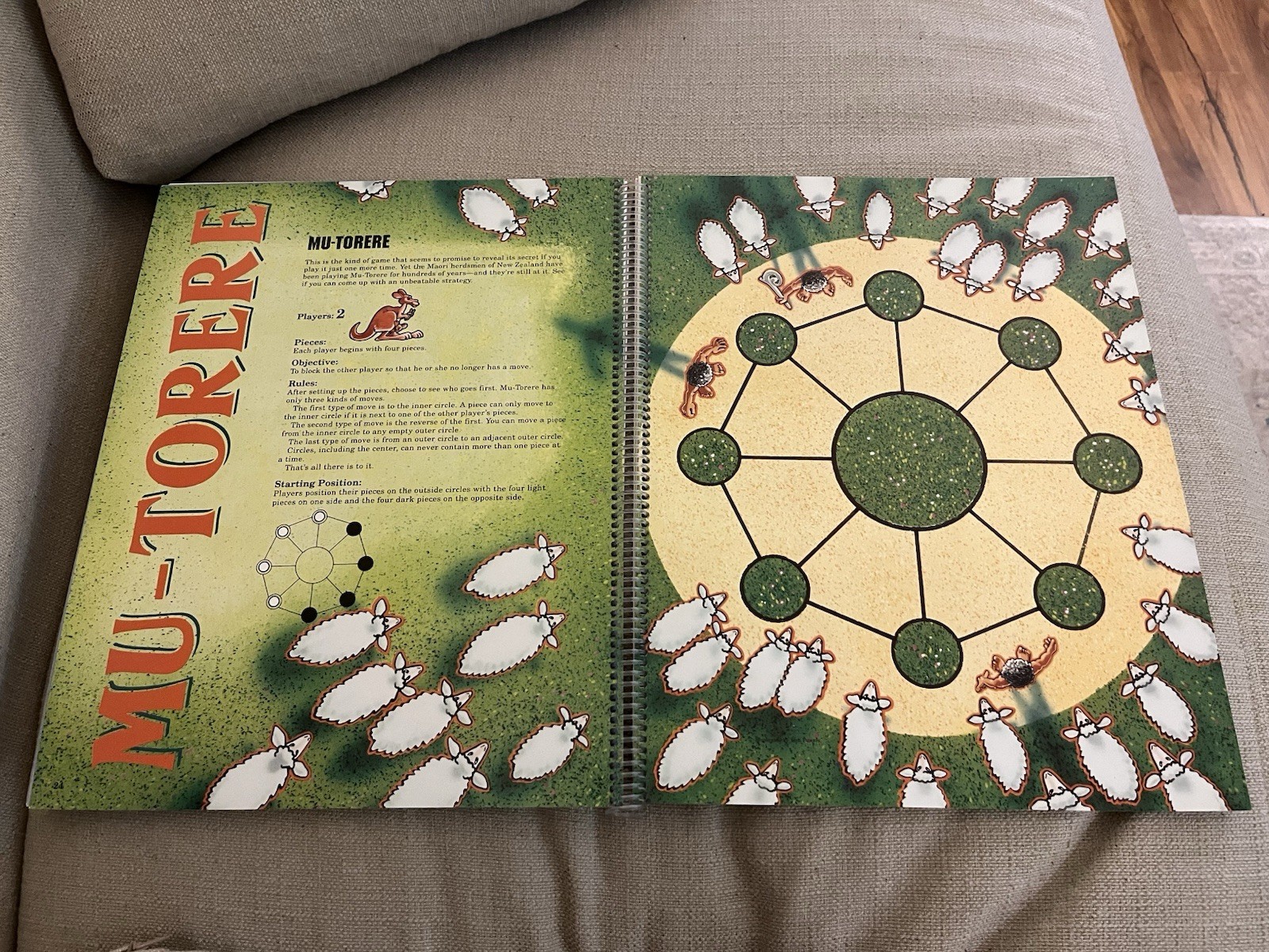 Highlights Best Board Games Around the World Spiral Bound Book Vintage 1992 MINT