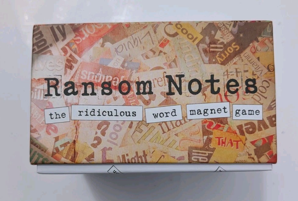Ransom Notes Game COMPLETE Charty Party 2023 Word Magnets