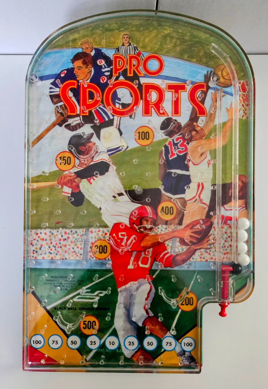 Vintage Tumbleball Game – Pro Sports – Wolverine Toy