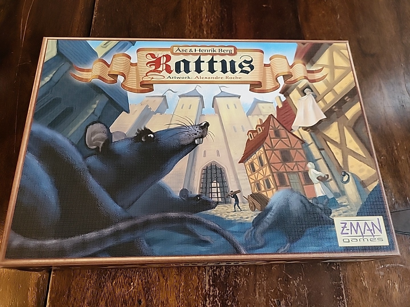Rattus Board Game Base Game Z-Man Games Medieval Strategy 2010 COMPLETE & CLEAN