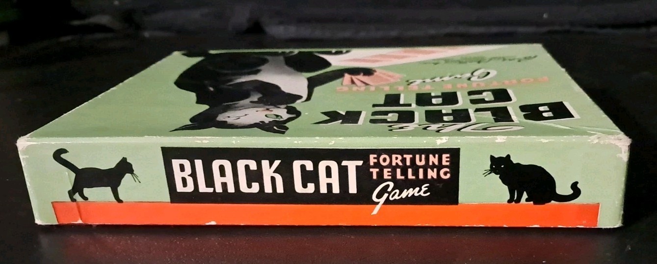 VINTAGE 1960’S PARKER BROTHERS BLACK CAT FORTUNE TELLING GAME COMPLETE
