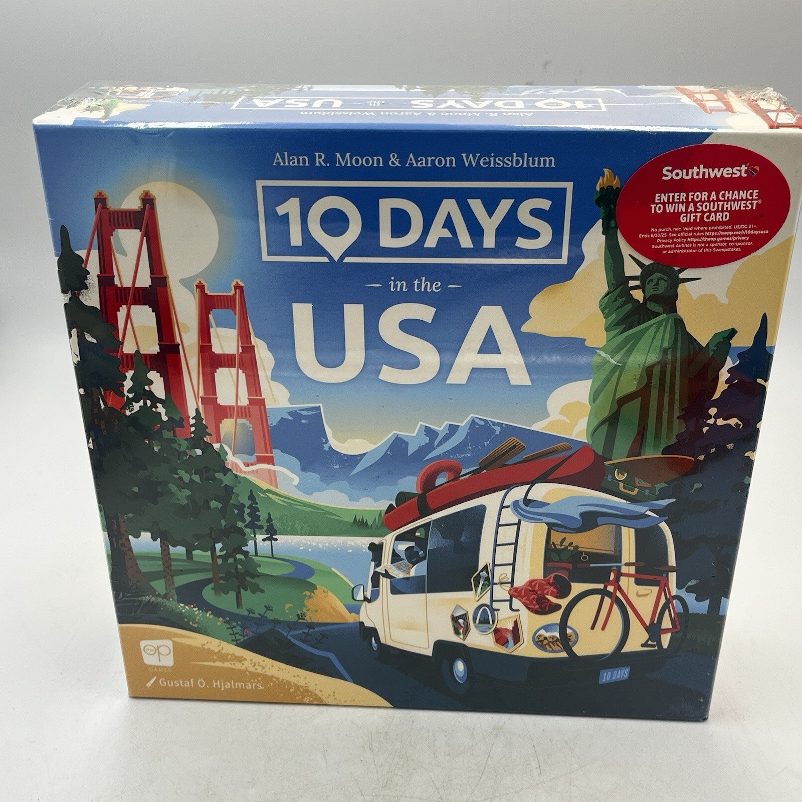 10 DAYS IN THE USA – NEW UNOPENED Board Game 2024 Alan Moon 8+ 2-4 Players