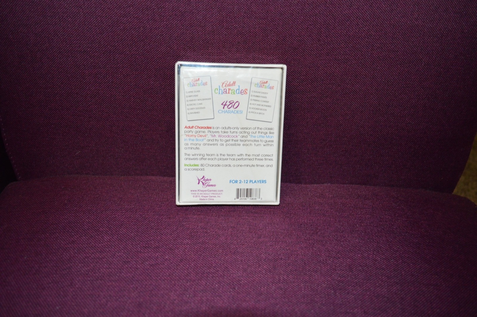 Adult Charades A Naughty Party Game For Naughty People Adult Group Games Y9 New