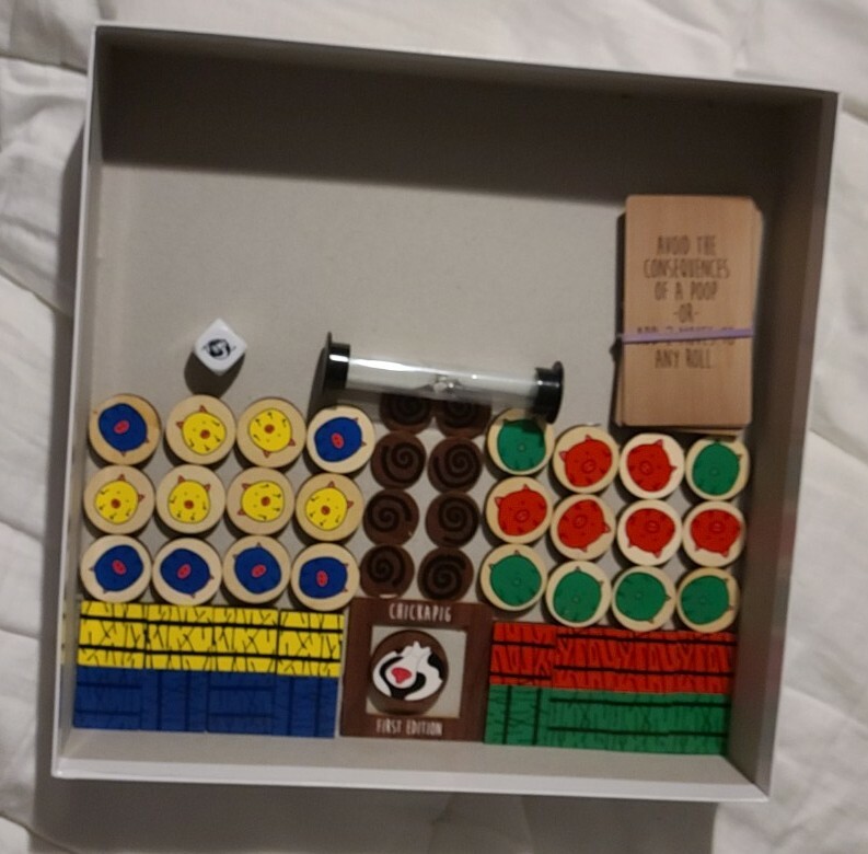 Chickapig 1st Edition A Farm To Table Board Game Wood Pieces Complete Excellent