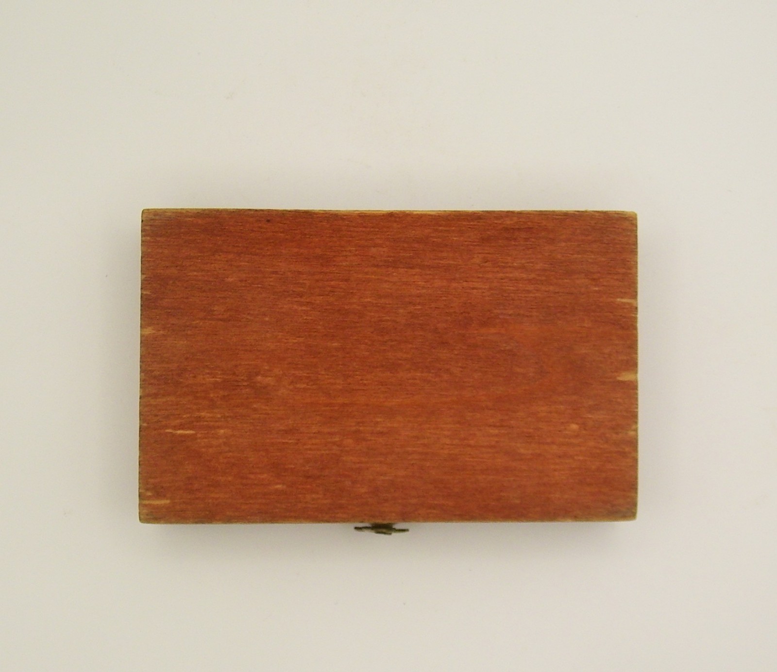 Antique complete Miniature Domino Set in Wood Portable Box Rich Patina