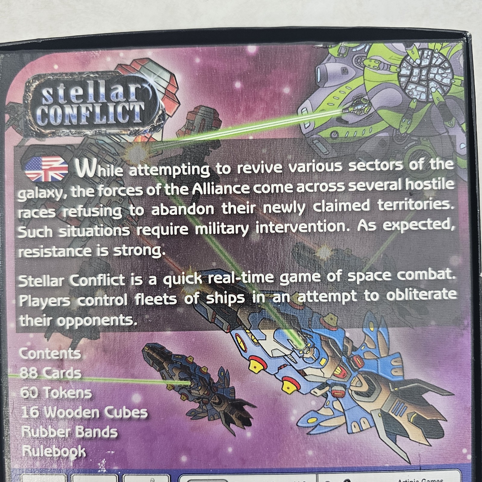 Stellar Conflict Artipia Games Stronghold Games 2016 Card Game Pre-owned