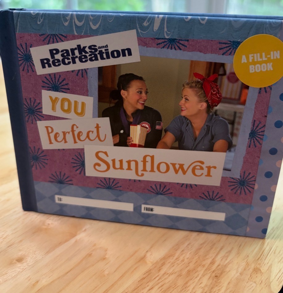 Parks and Recreation: You Perfect Sunflower – A Fill-In Hardcover Book Free Ship