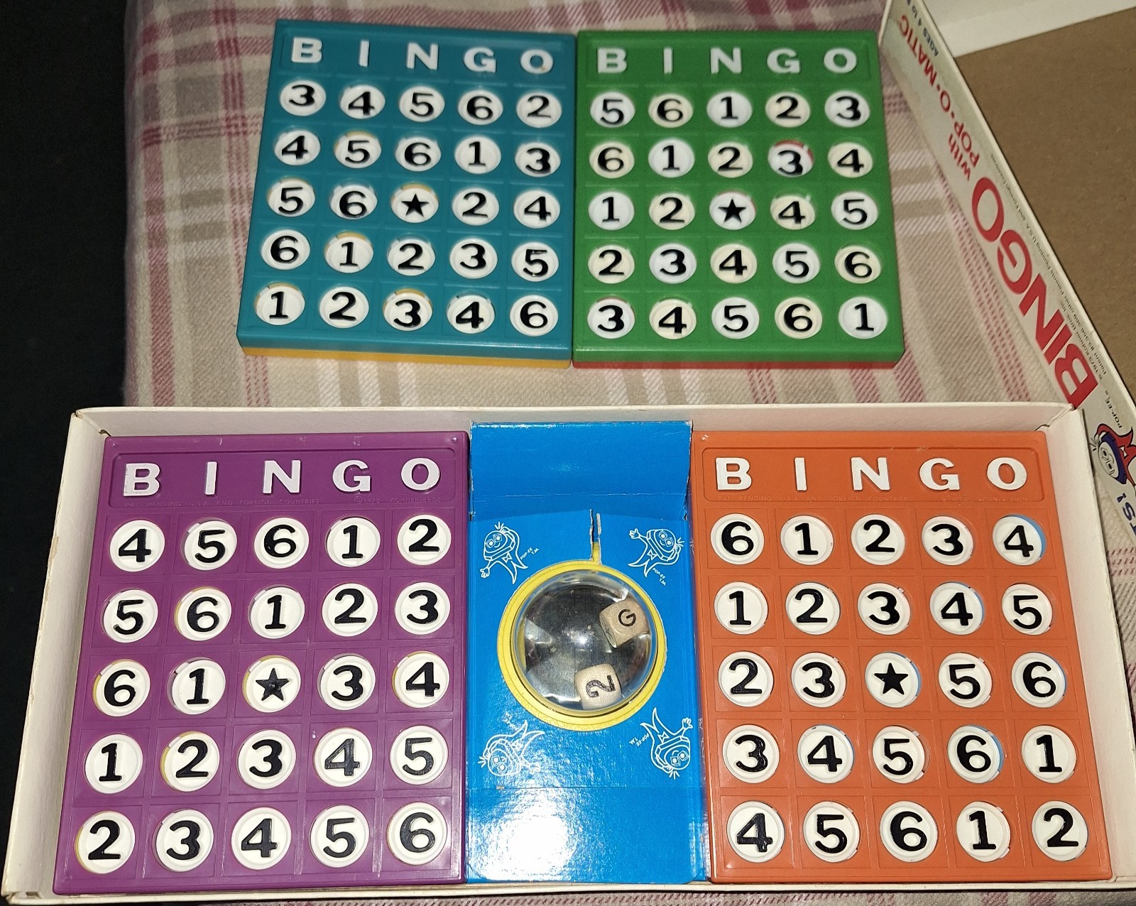 Vintage Gabriel Boardgame Bingo with Pop-O-Matic Box 1973