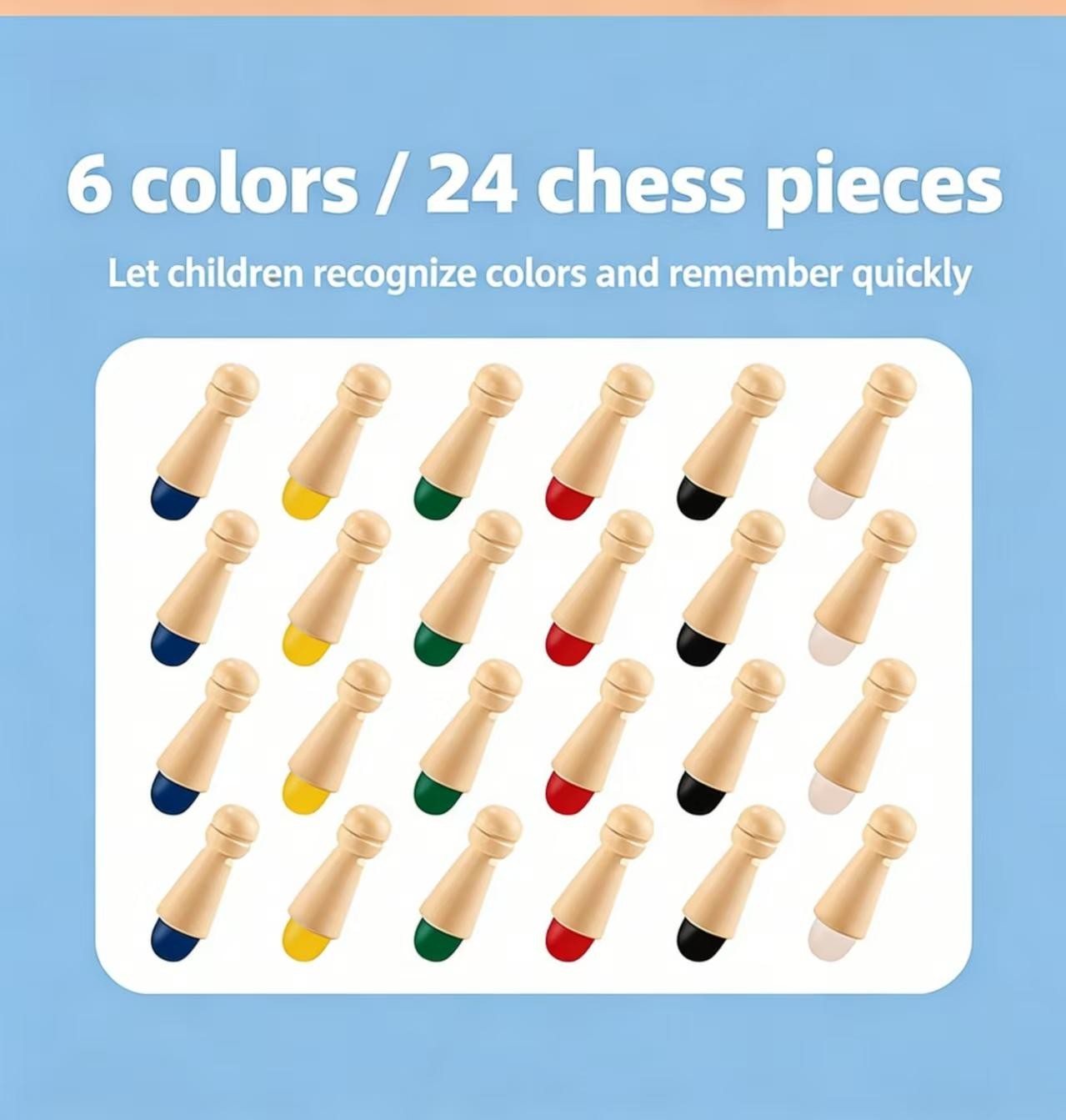 Gowinbaby Memory Chess Matching Game: Family Board Games for Kids and Adults, Mo