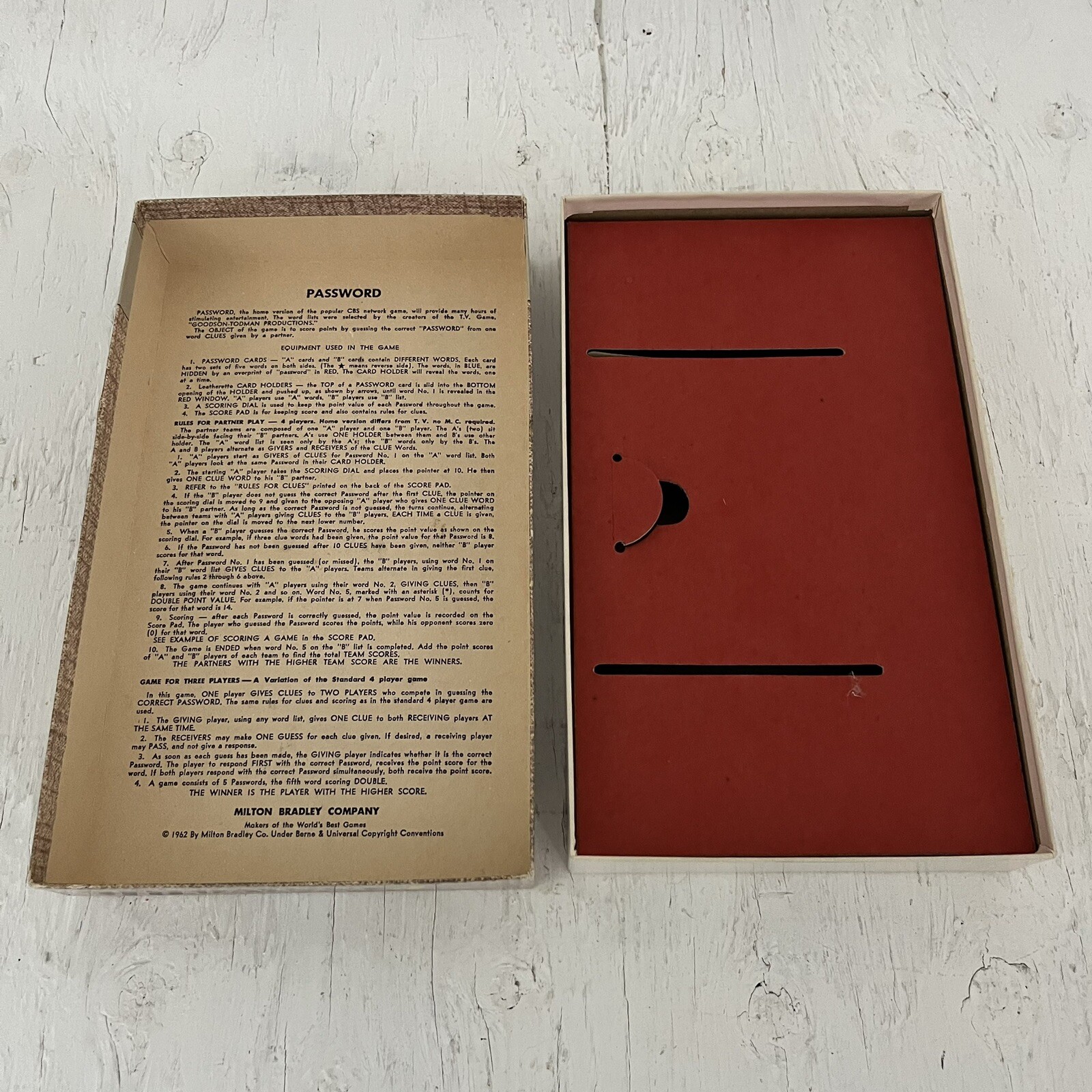 Vintage 1962 Password As Seen on TV #4260 by Milton Bradley – Made in USA