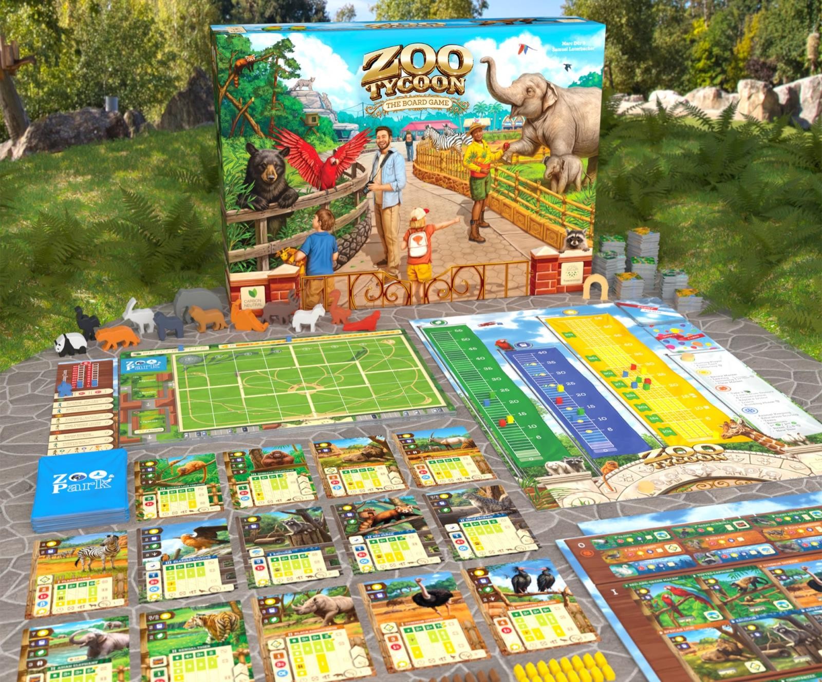 Zoo Tycoon: The Board Game All-In! Deluxe Edition by Treecer – SEALED