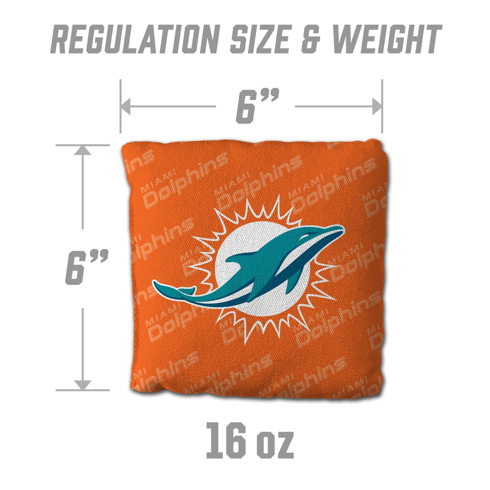 YouTheFanCornhole Bags – 4PK Miami Dolphins Miami Dolphins – Orange