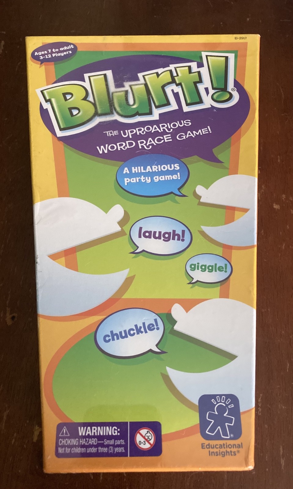 Blurt! Party Game Complete Set Ages 7+ 3-12 Players (Educational Insights)