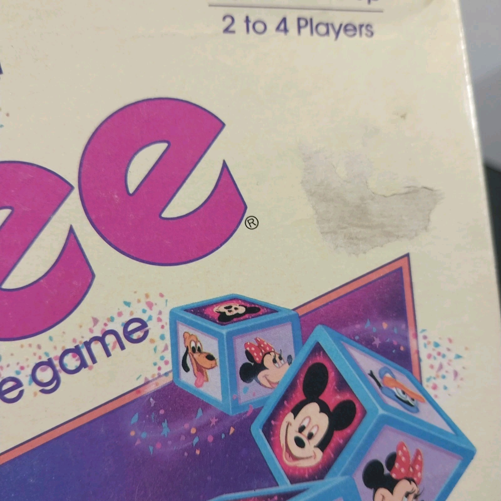 Vintage Mickey Mouse Yahtzee Game 1988 Milton Bradley Disney 4908 COMPLETE