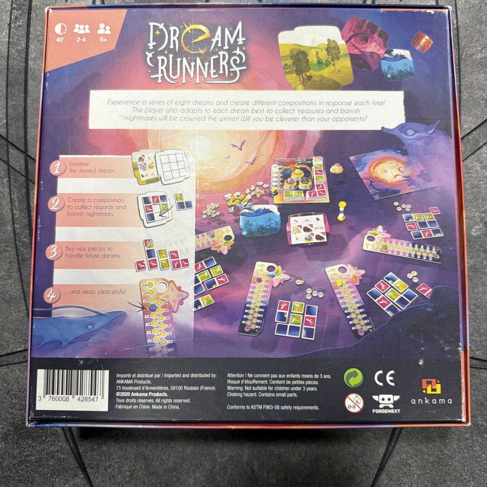 Dream Runners Board Game ankamaw games Family 8+ years of age